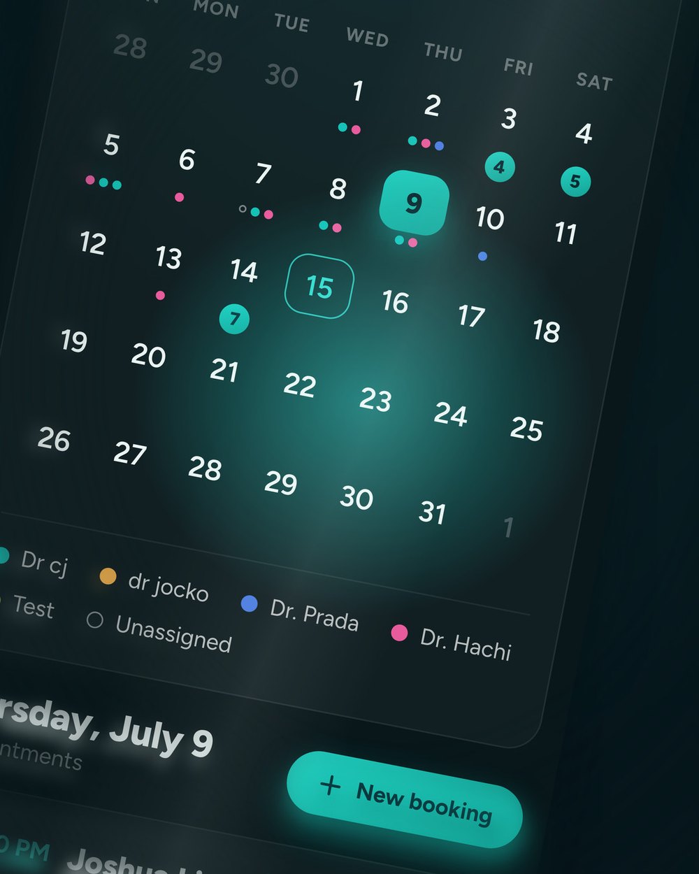 The month at a glance